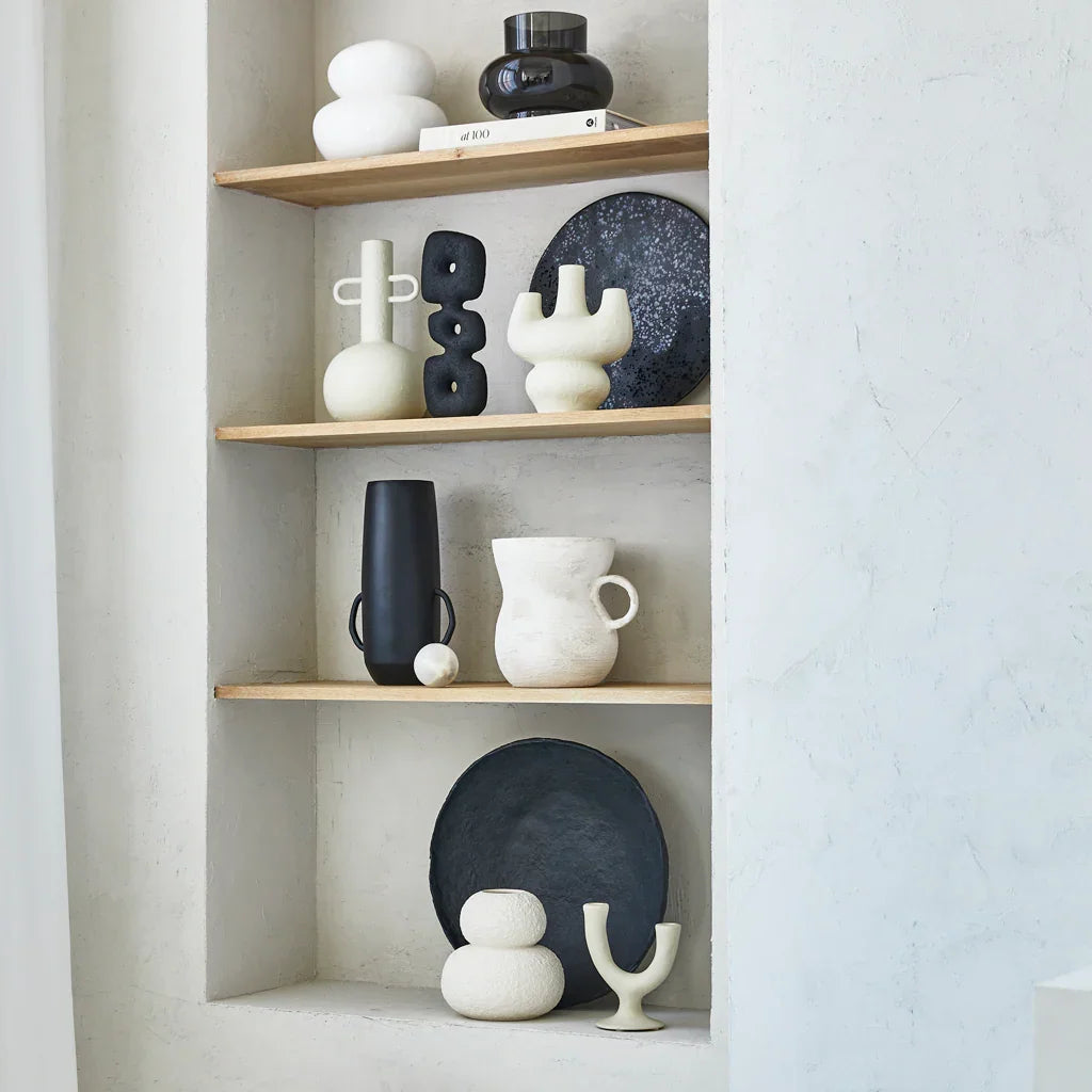 Serving plate black, Ø38 cm