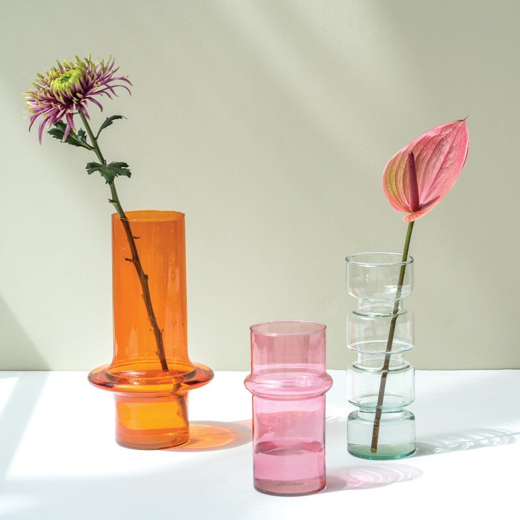 Vase recycled glass