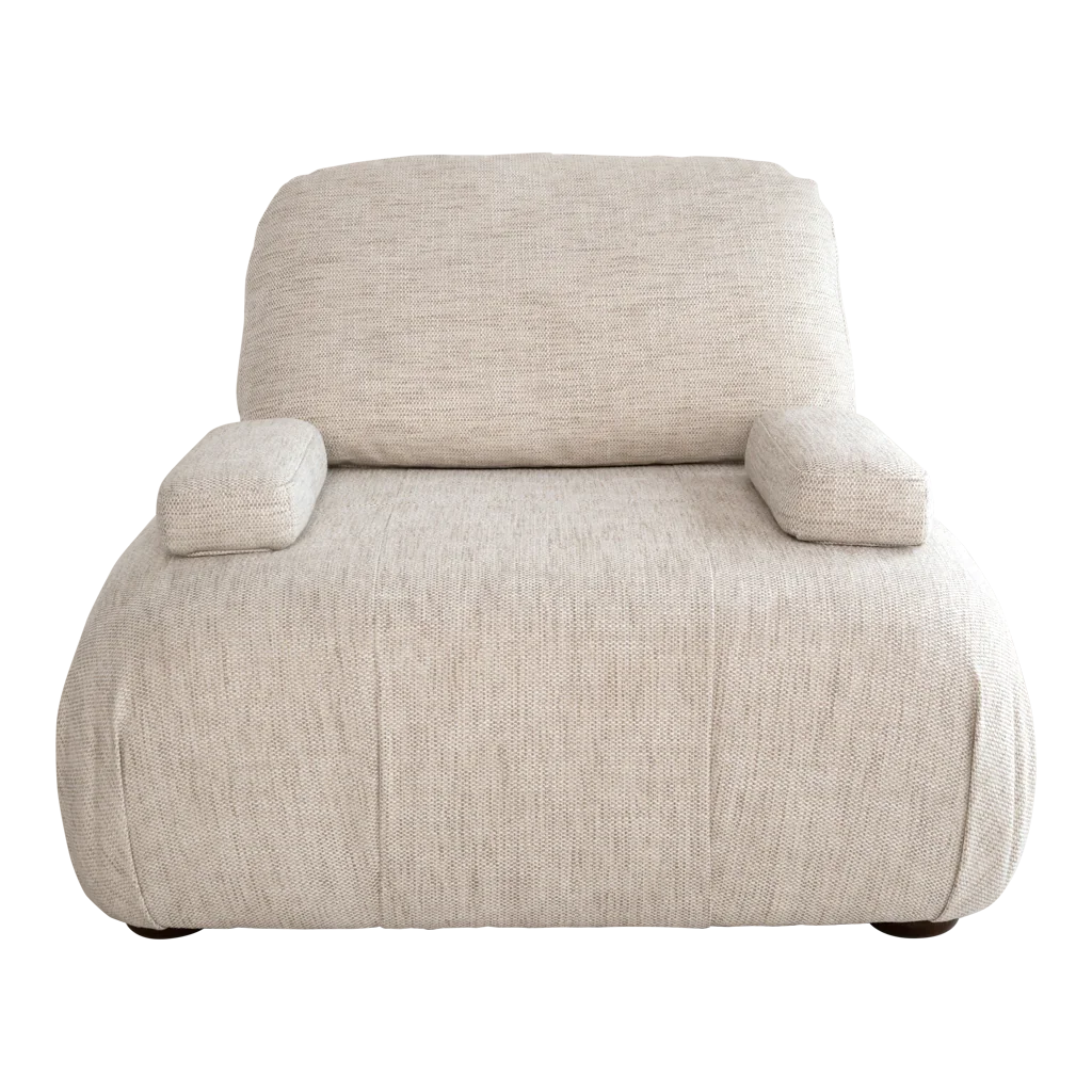 Armrest modular sofa natural