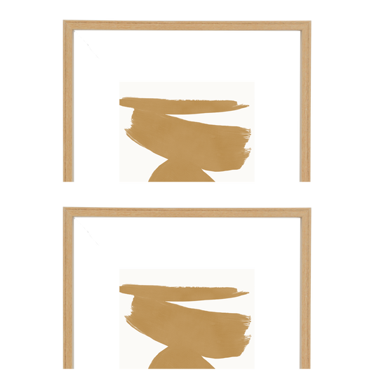 Photo frame floating L, Aesthetic Natural