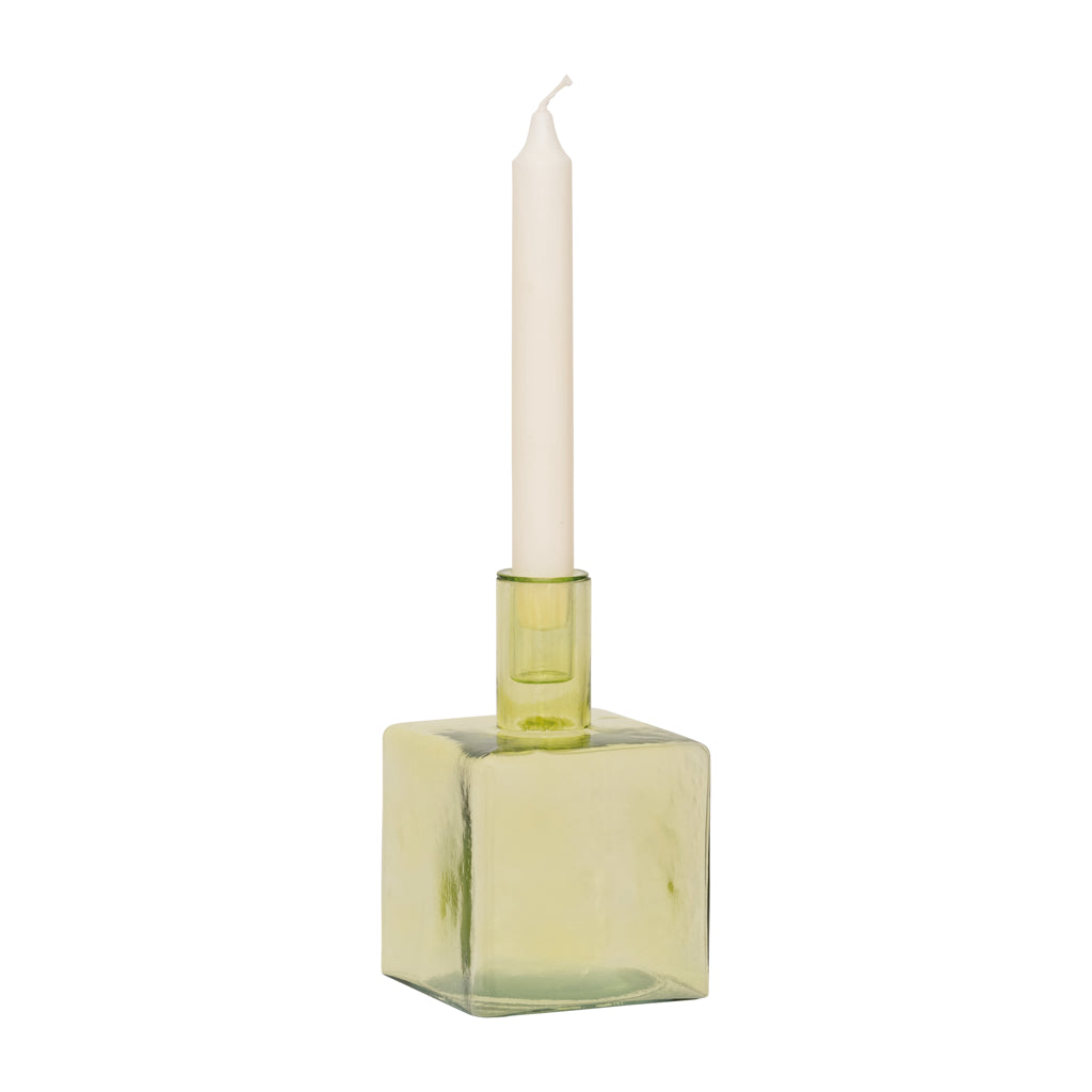 Candle holder Cubico Pale Green