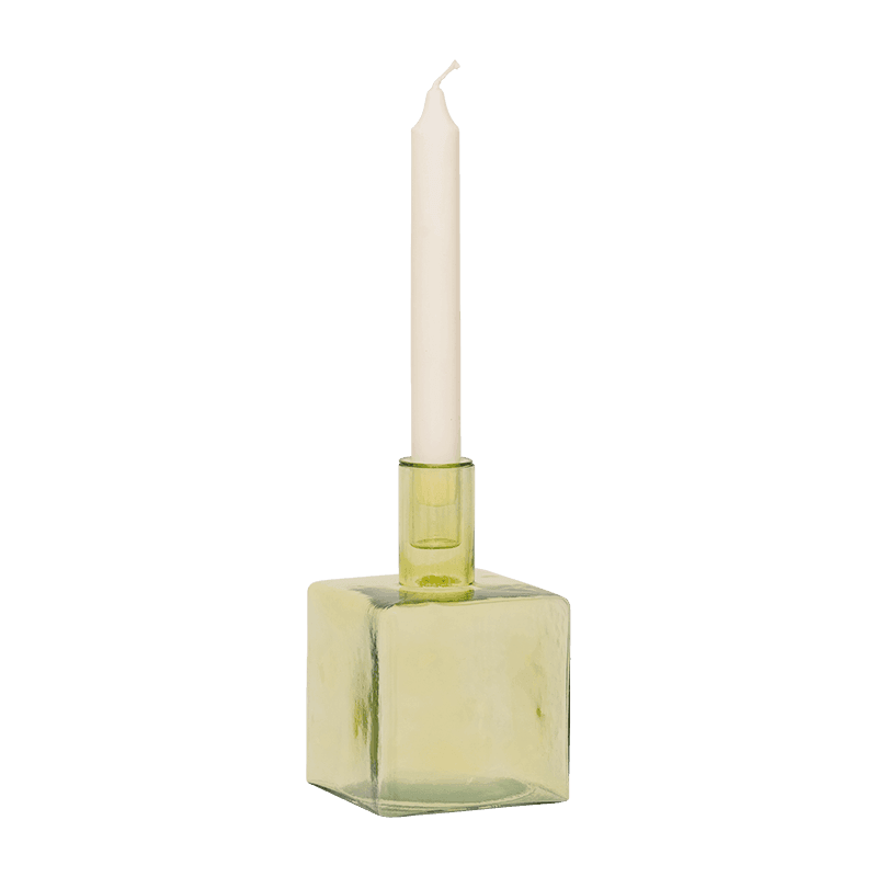 Candle holder Cubico Pale Green