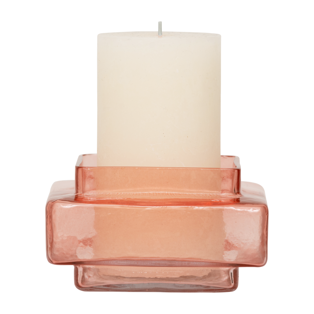 Tealight holder XL Isla Quartz Pink