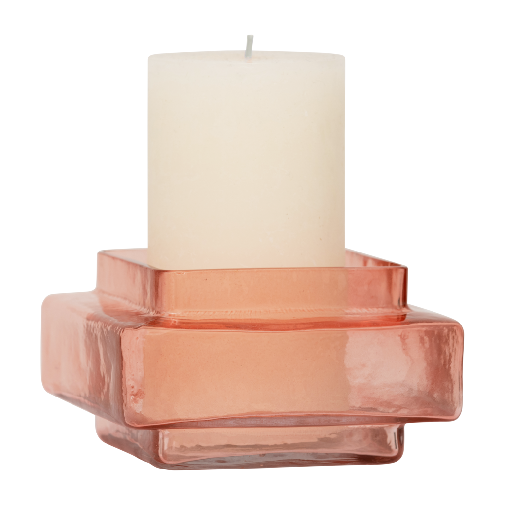 Tealight holder XL Isla Quartz Pink