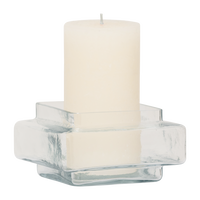 Tealight holder XL Isla Transparent