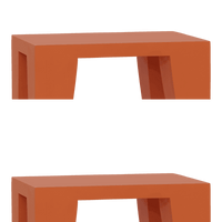 Side table Leon, flame