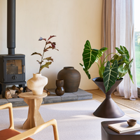 Vase Noan downtown brown
