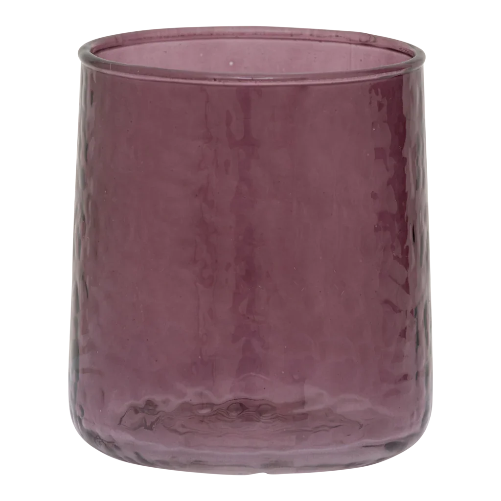 Tumbler hammered Fudge (set of 4)