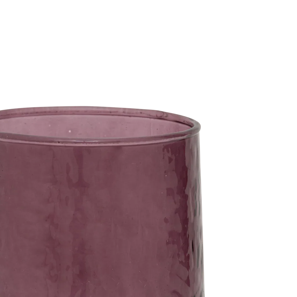 Tumbler hammered Fudge (set of 4)