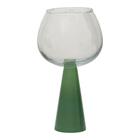 Spritz Cocktail Glass Set Of 2, Jade Green, In Gift Box