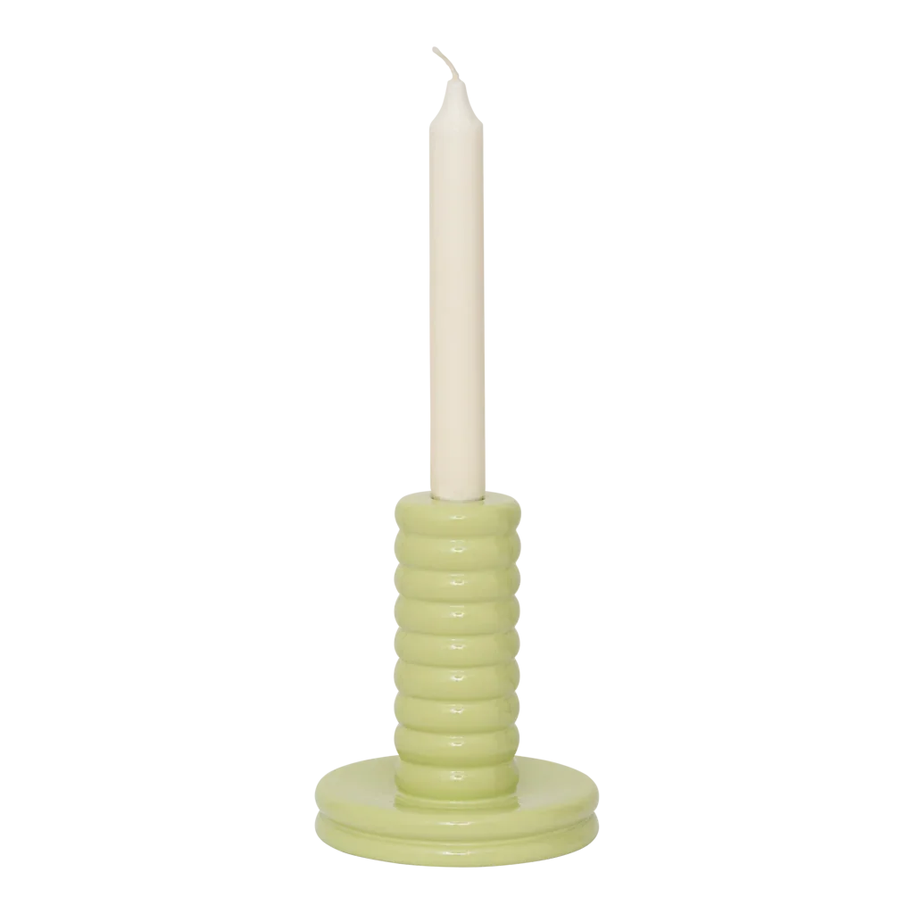 Candle holder Kabelo, Beechnut (set of 2)
