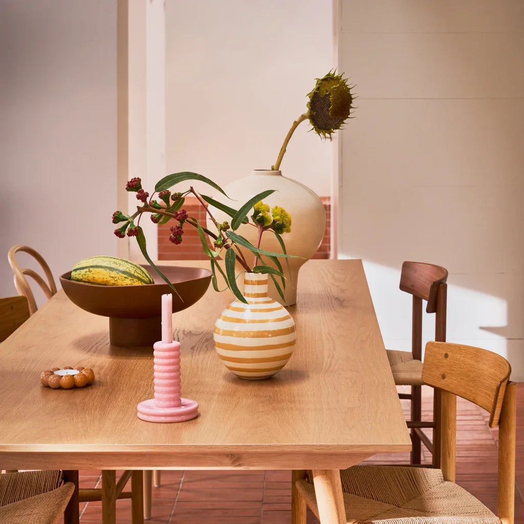 Candle holder Kabelo, Mellow rose (set of 2)