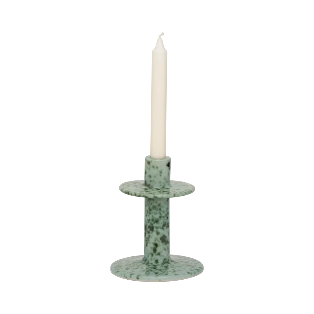 Candle holder Aiden, Sea foam (set of 2)