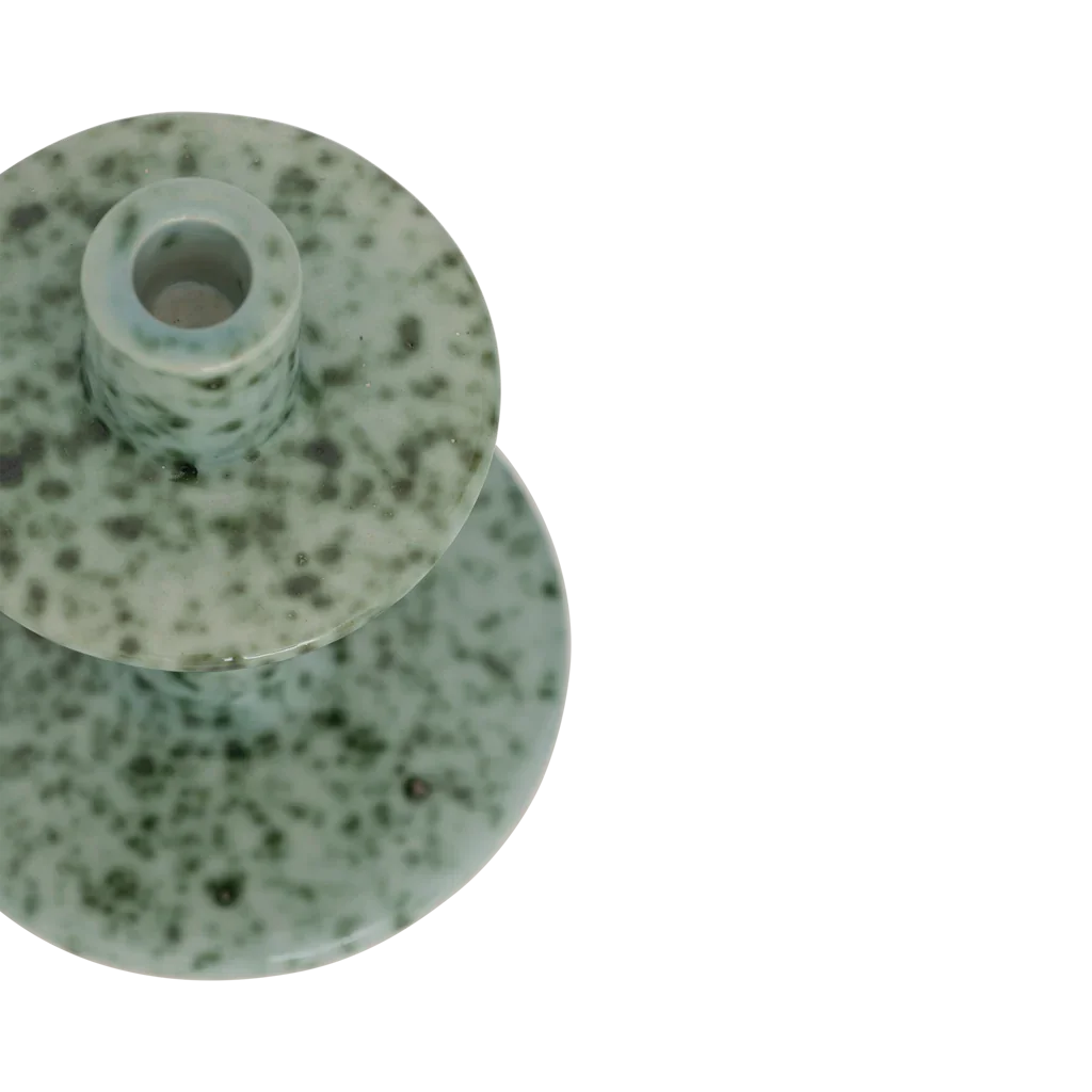 Candle holder Aiden, Sea foam (set of 2)