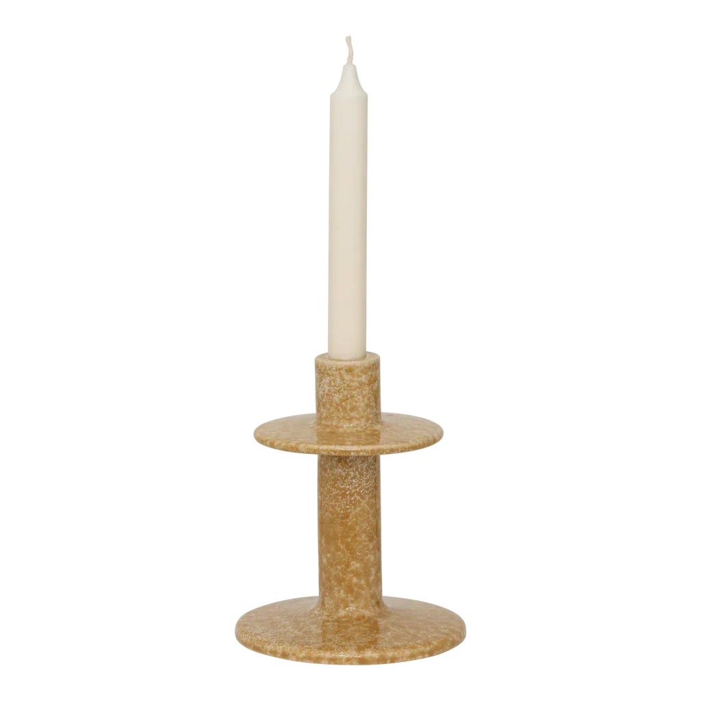 Candle holder Aiden, Golden brown (set of 2)