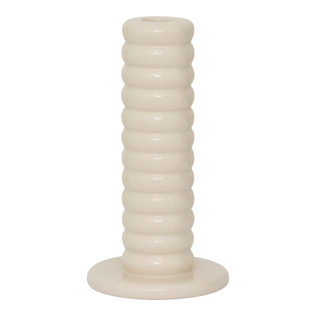 Candle holder Tebongo, Off white (set of 2)
