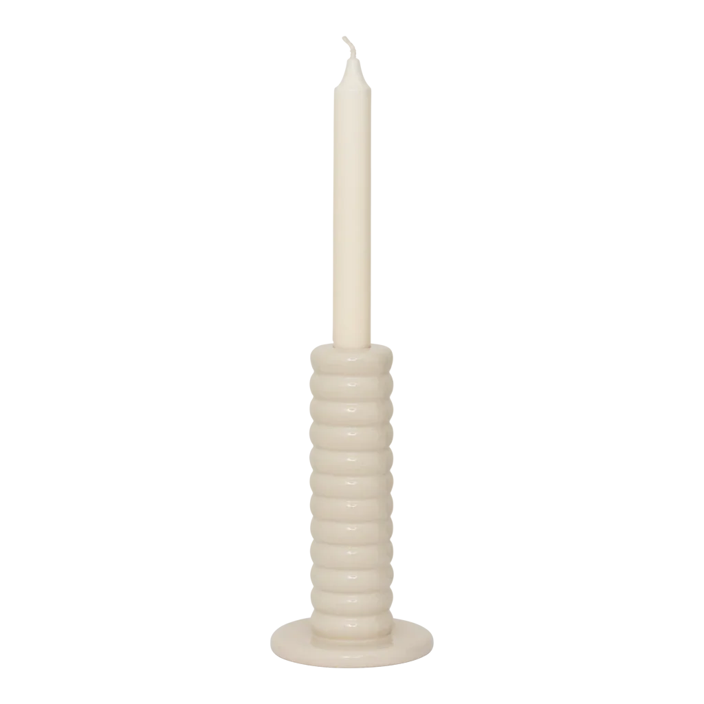 Candle holder Tebongo, Off white (set of 2)