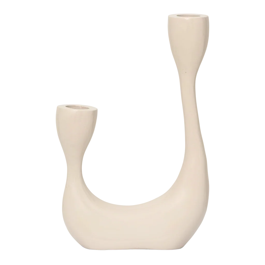 Candle holder Palesa, Almond milk
