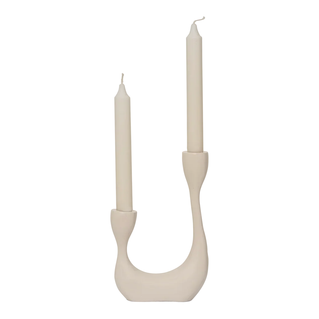 Candle holder Palesa, Almond milk