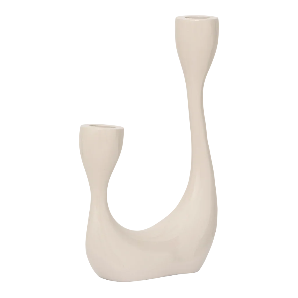 Candle holder Palesa, Almond milk