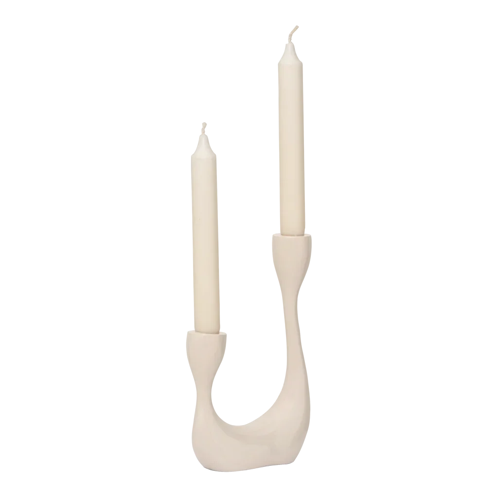 Candle holder Palesa, Almond milk