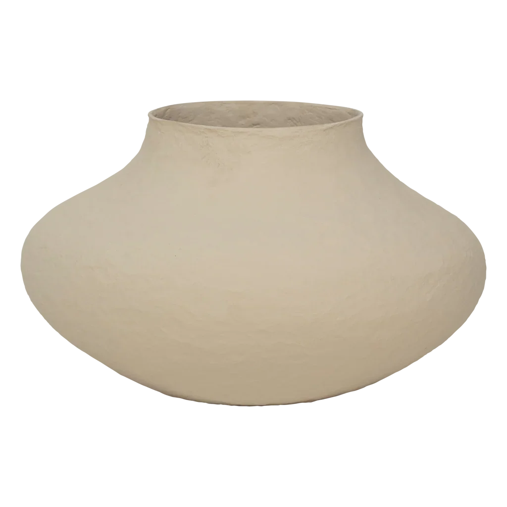 Decorative pot Vif, Pale khaki