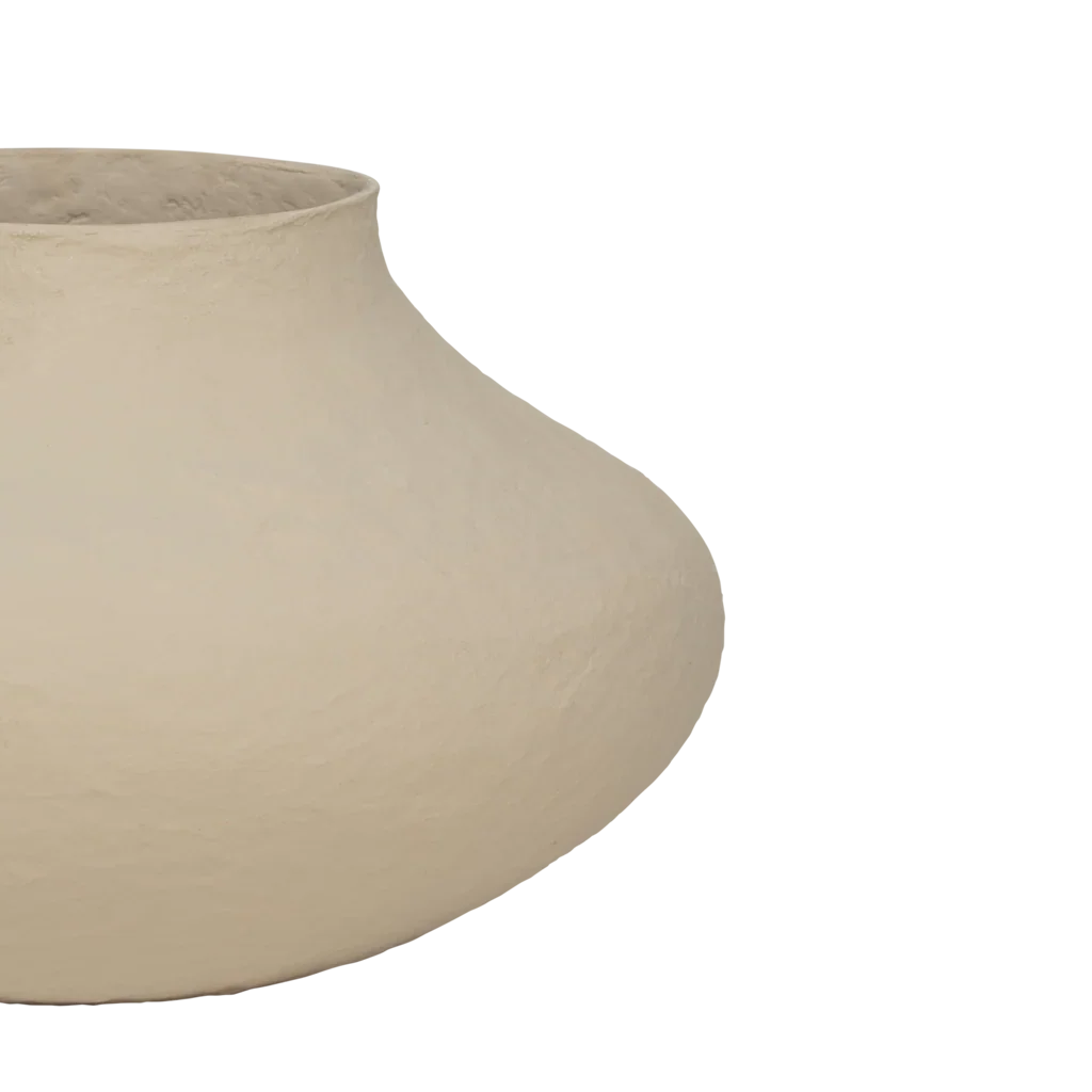 Decorative pot Vif, Pale khaki