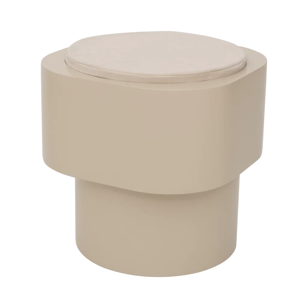 Side table Tabouret, Pale khaki