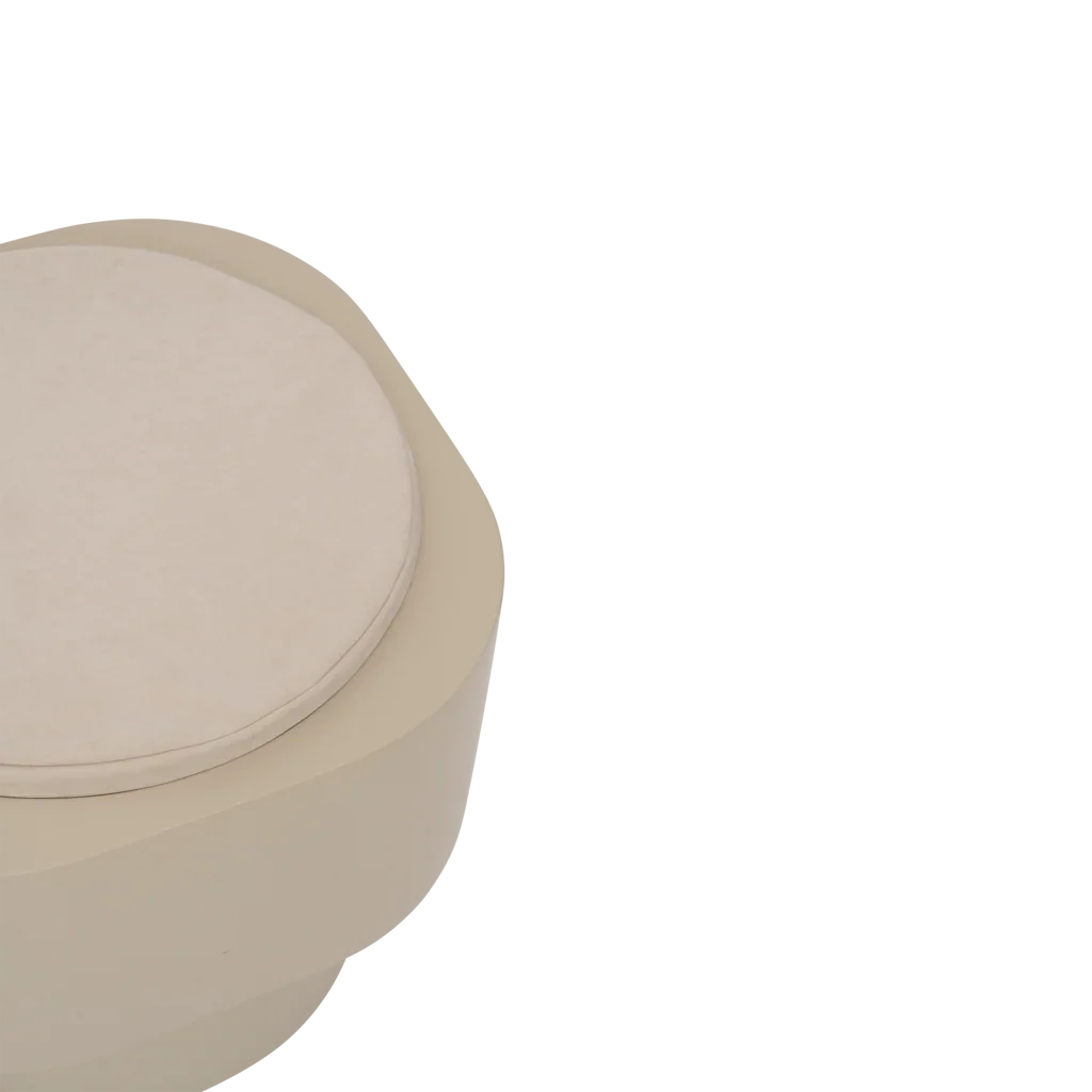 Side table Tabouret, Pale khaki