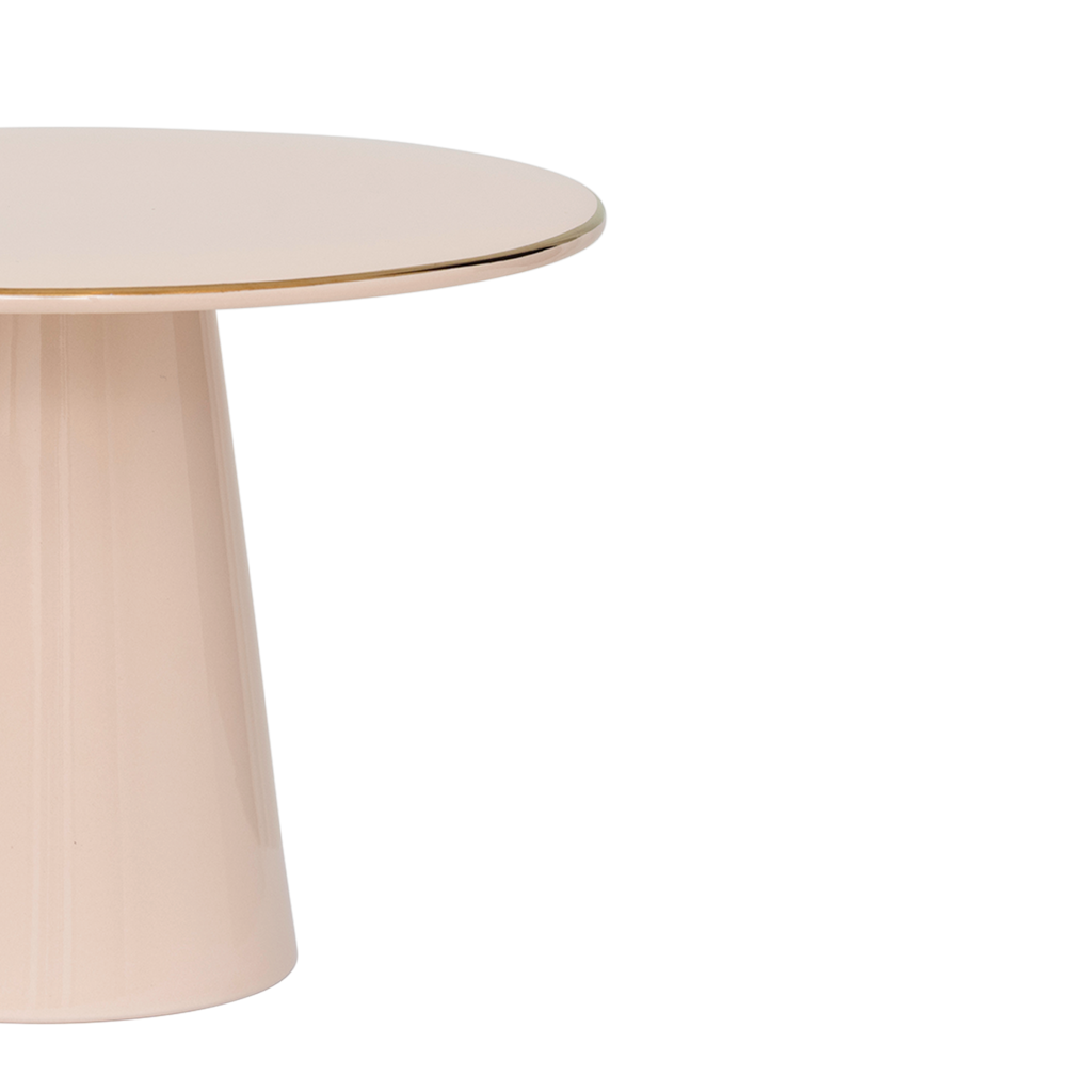 Good Morning cake stand small old pink