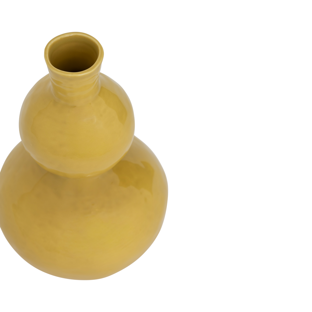 Vase Tetsu, yellow yasmine
