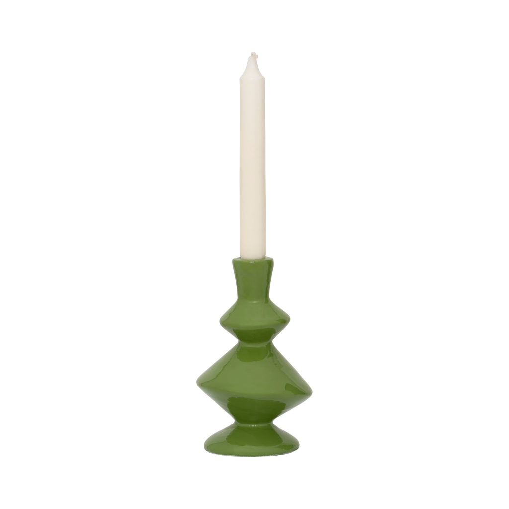 Candle holder Kenji, banana palm (set of 2)