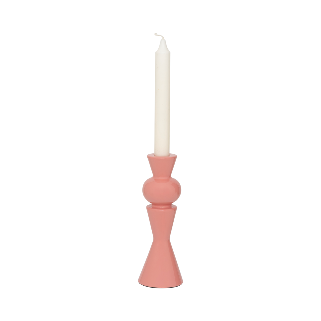 Candle holder Celis, blush (set of 2)