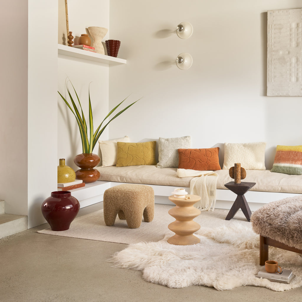 Pouf Kira, brushed