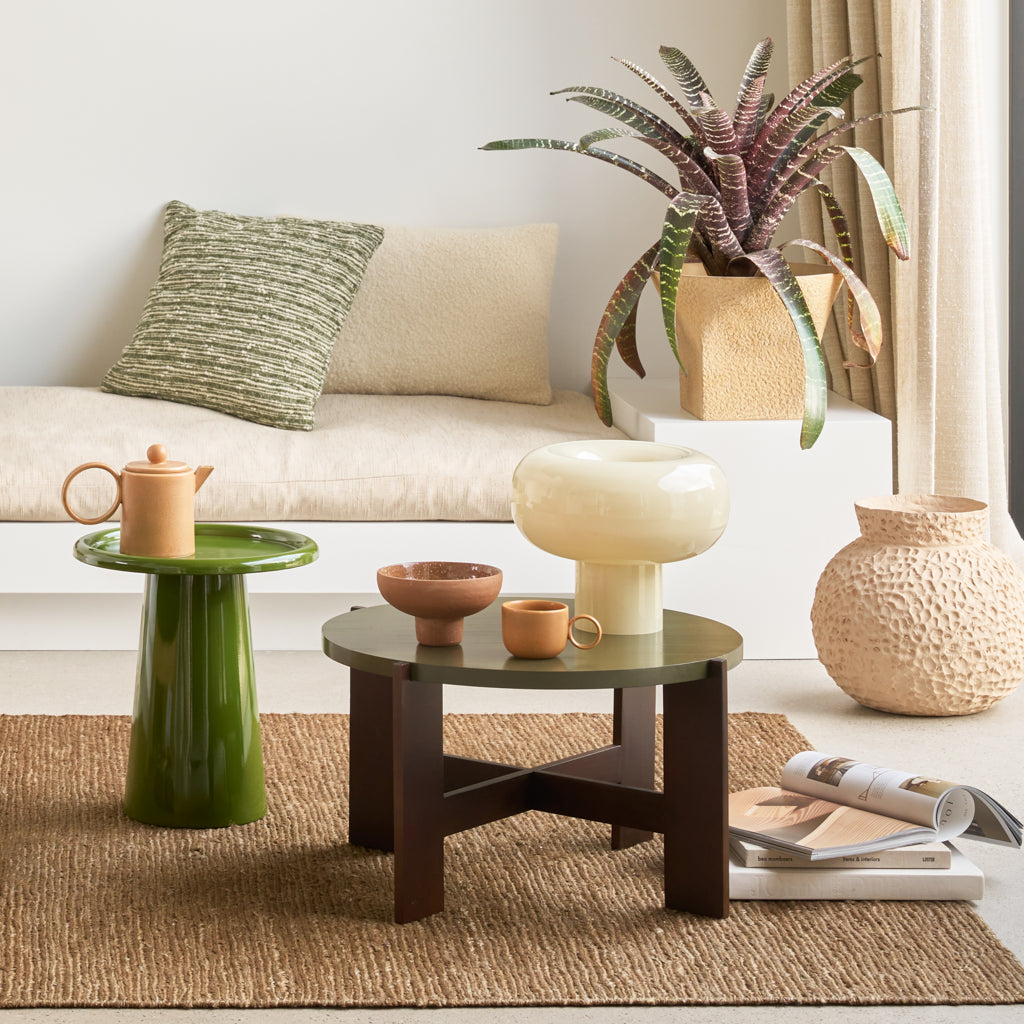 Table lamp Pele, eucalyptus