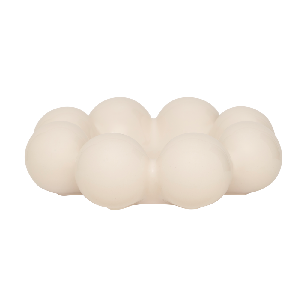 Decorative object/ bowl Sisko, off white