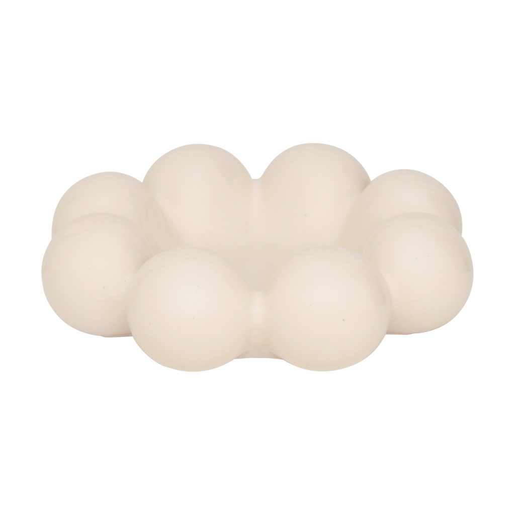 Decorative object/ bowl Sisko, off white