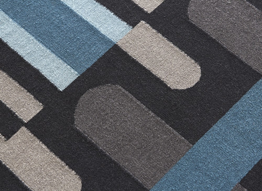 GAN Ndebele Rug, Green