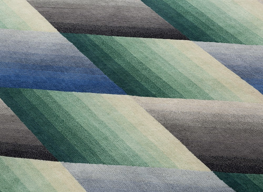 GAN Mirage Rug, Blue