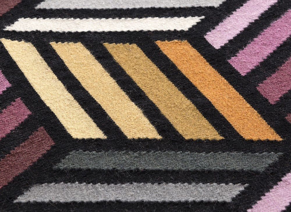 GAN Parquet Rug, Hexagon Orange