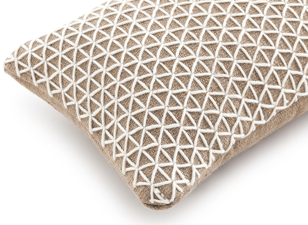 GAN Raw Cushion, White
