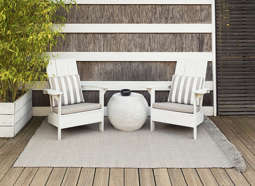 GAN Garden Layers Rug, Diagonal Almond-Ivory