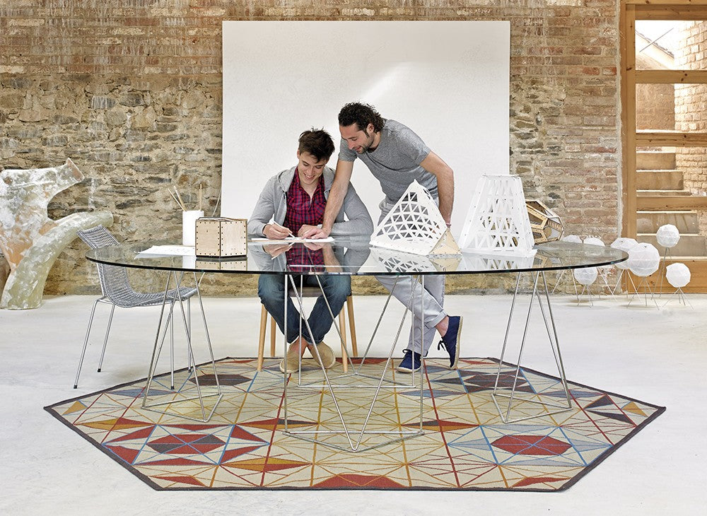 GAN Hexa Rug, Orange