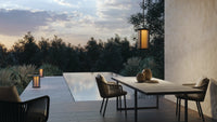 ION Pendant - outdoor dining at dusk | Photo: Rakumba