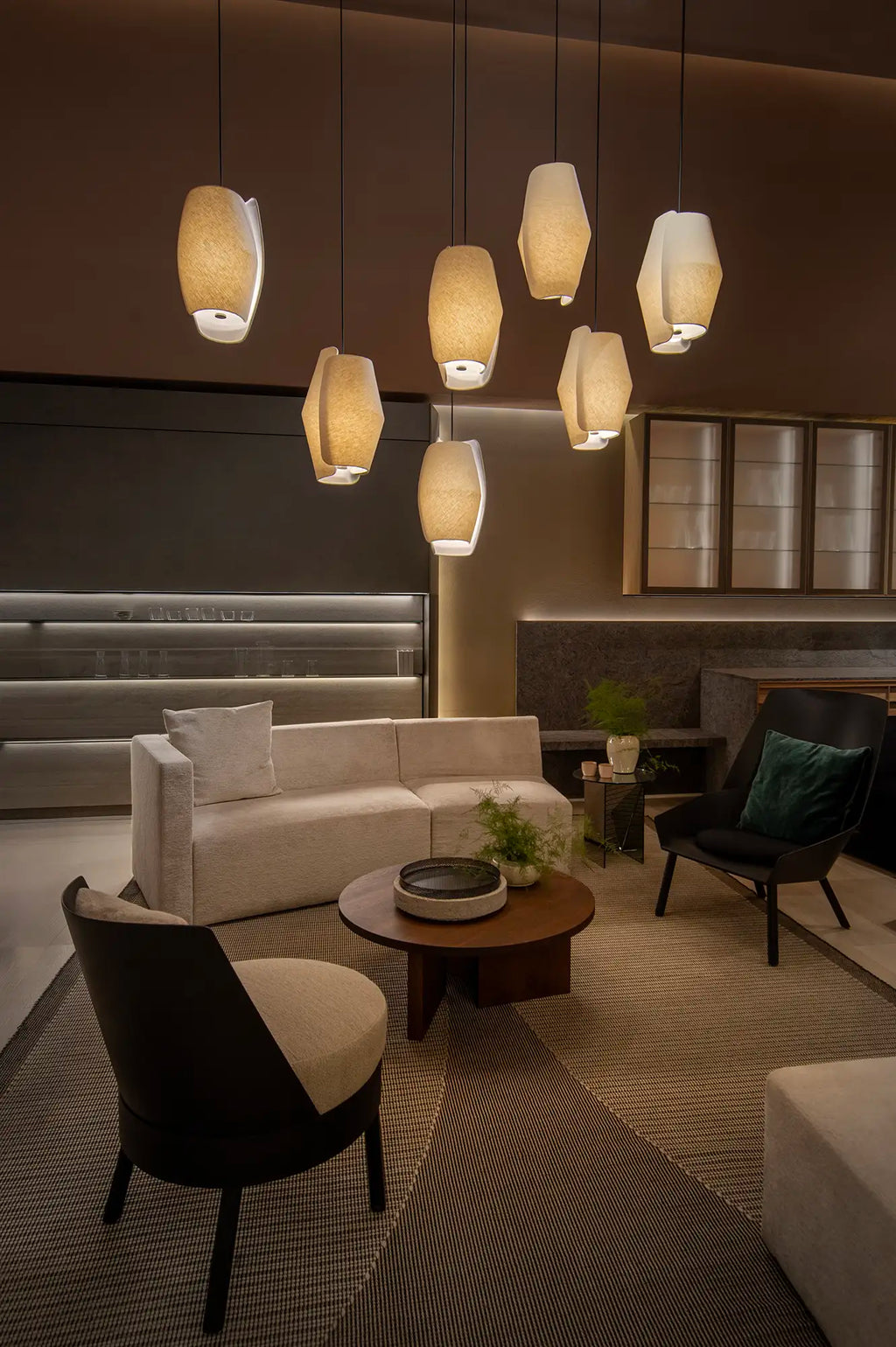 VOLUTE Pendant - lounge interior | Photo: Rakumba