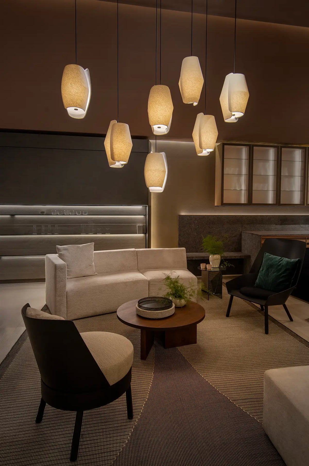VOLUTE Pendant - lounge interior | Photo: Rakumba