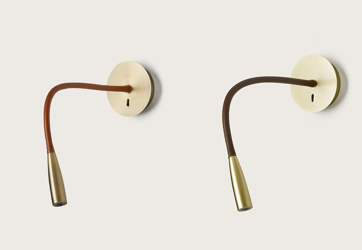 Flexi Leather Wall Lamp, image: Aromas