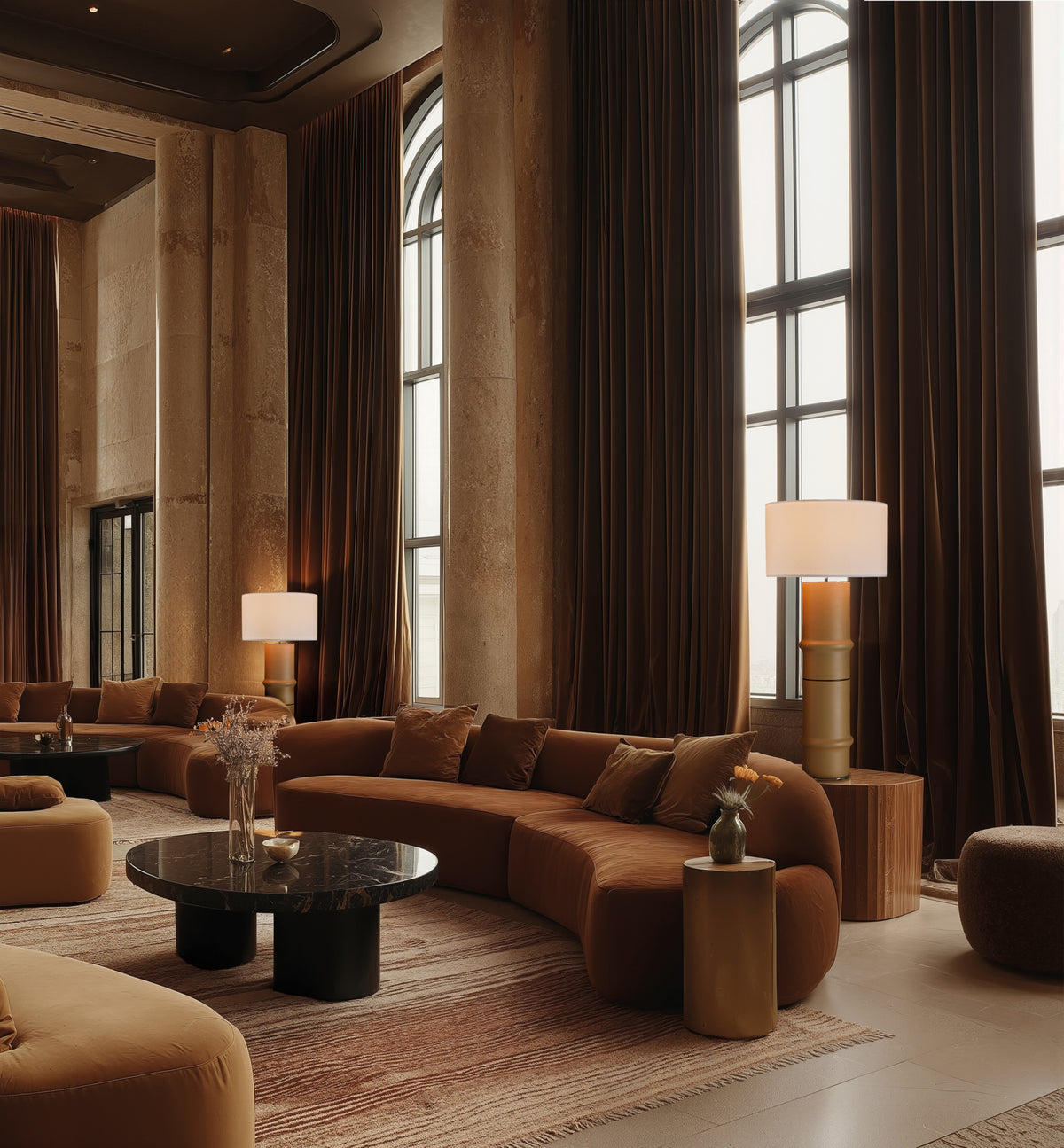 Bambu Double Table Lamp, image: Aromas