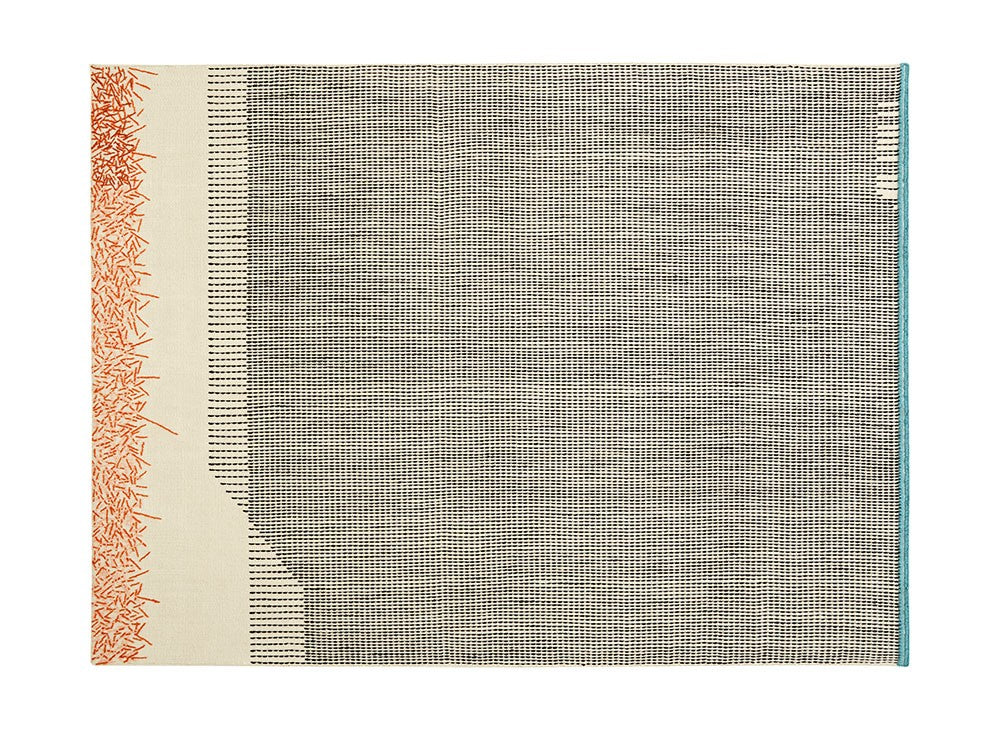 GAN Backstitch Calm Rug, Brick