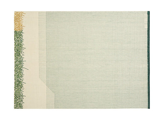 GAN Backstitch Calm Rug, Green